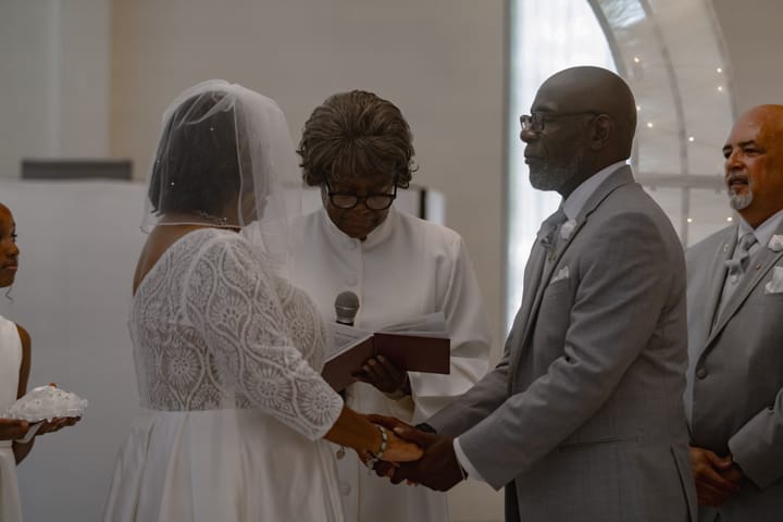 Curtis & Josephine Wedding cover photograph