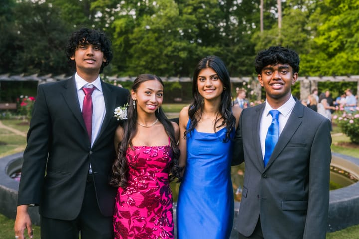 Prom '26: Aadi, Tanya, Kaveesh & Natalia cover photograph